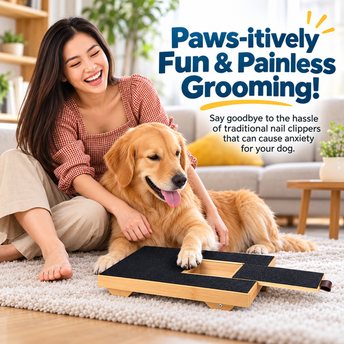 Olyqo Dog Nail Scratch Board with Treat Box