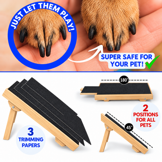 Olyqo Dog Nail Scratch Board with Treat Box